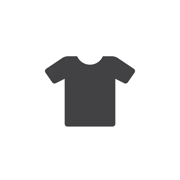 Shirt Ikonra Vektor Ruhát Szilárd Logó Illusztráció Elszigetelt Fehér Piktogram — Stock Vector