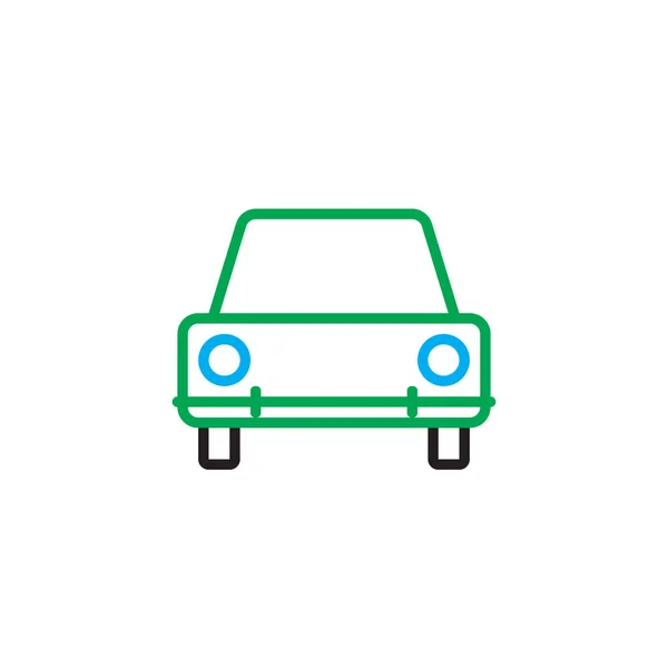 Car Line Icon Vehicle Outline Vector Logo Illustration Linear Pictogram — Stock Vector