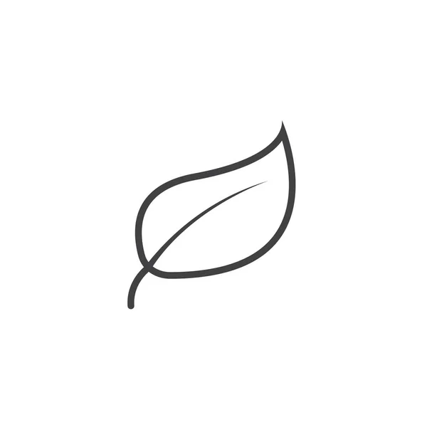 Піктограма Лінії Листя Контурна Ілюстрація Логотипу Лінійна Піктограма Ізольована Білому — стоковий вектор
