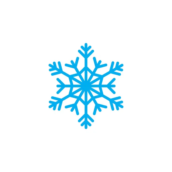 Koude Symbool Snowflake Lijn Pictogram Vector Teken Lineaire Kleurrijke Pictogram — Stockvector