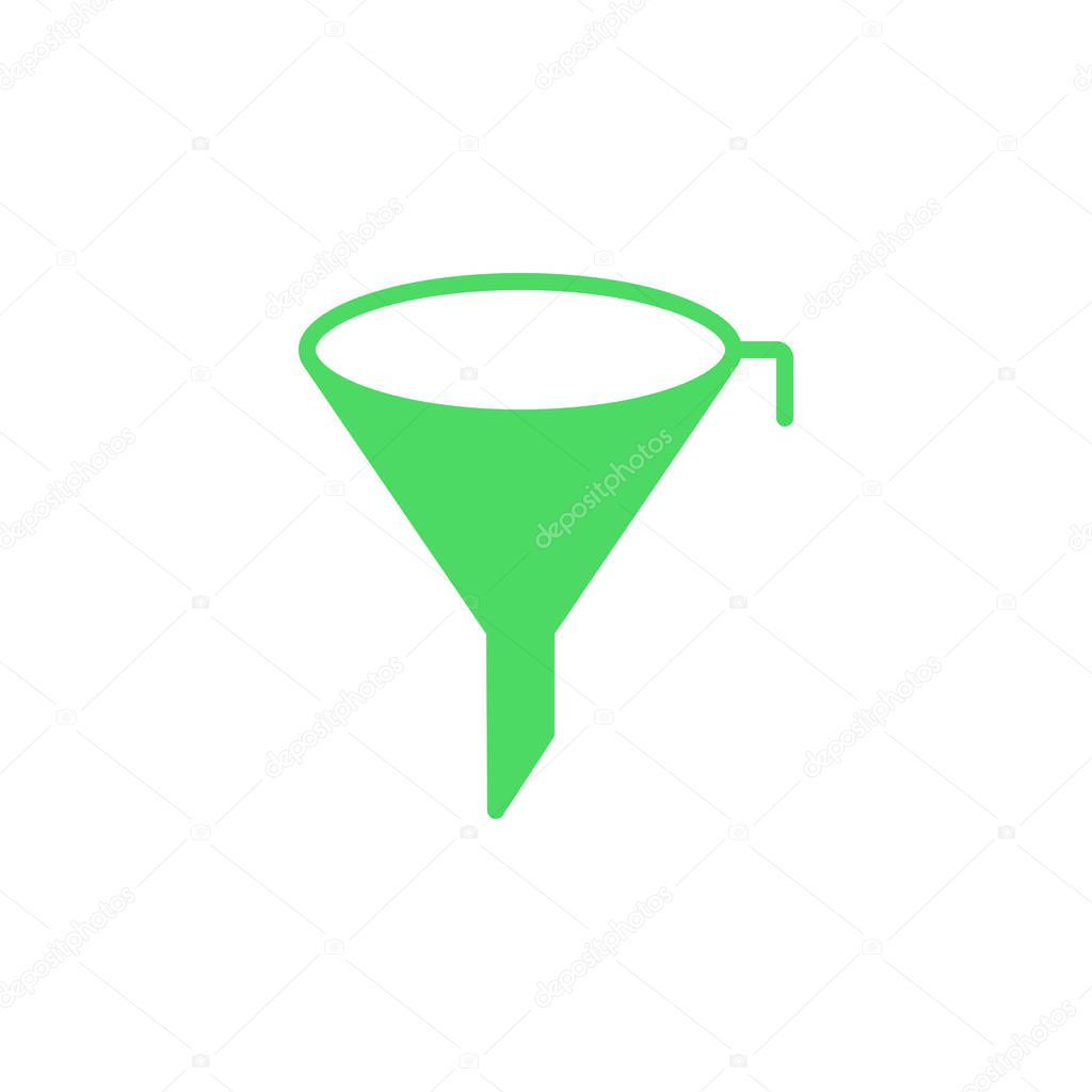 Filter symbol. Funnel icon vector, solid flat sign, colorful pictogram isolated on white, logo illustration