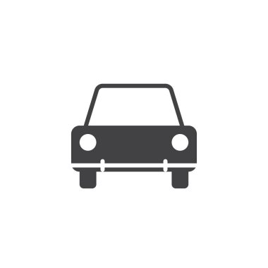 Araba simge vektör, araç sağlam logo illüstrasyon, üzerinde beyaz izole piktogram