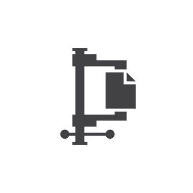 Sıkıştırılmış arşiv simge vektör, katı logo illüstrasyon, üzerinde beyaz izole piktogram