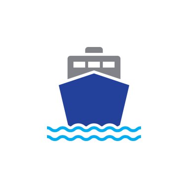 Gemi simge vektör, tekne sağlam logo, whit üzerinde izole piktogram