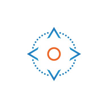 dört yön ok düğmeleri satırı simgesi, Anahat vektör logo illüstrasyon, doğrusal piktogram beyaz izole kontrol