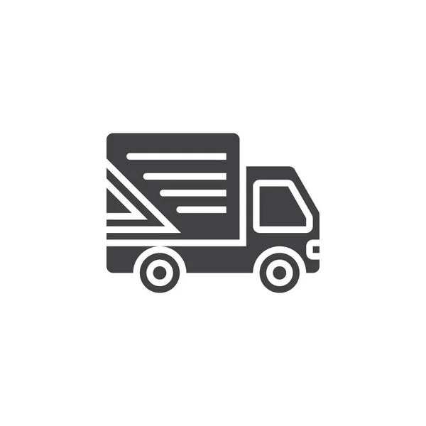 Wysyłka Symbol Ciężarówka Ikona Wektor Wypełnione Płaskie Znak Stałe Piktogram — Wektor stockowy