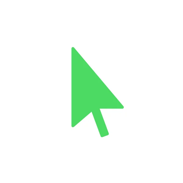 Fare Işaretçisini Simge Vektör Katı Logo Illüstrasyon Renkli Sembol Üzerinde — Stok Vektör