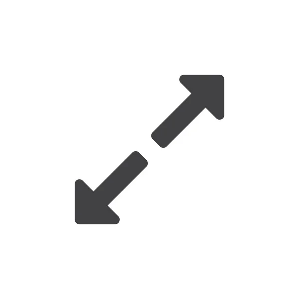 Icon Vektor Erweitern Solide Logo Illustration Maximieren Piktogramm Auf Weiß — Stockvektor