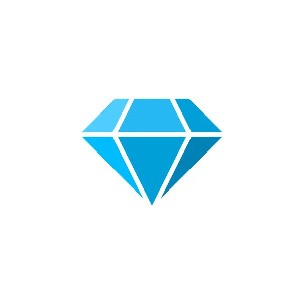 Vettore Icona Diamante Brillante Illustrazione Logo Solido Pittogramma Colorato Isolato — Vettoriale Stock