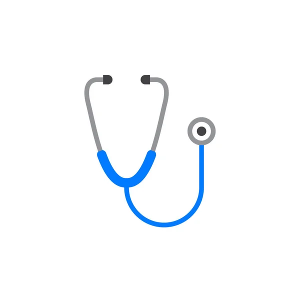 Stethoscope Icon Vector Phonendoscope Solid Logo Illustration Colorful Pictogram Isolated — Stock Vector