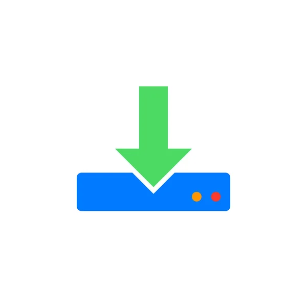 Icon Vektor Herunterladen Solide Logo Abbildung Buntes Piktogramm Auf Weiß — Stockvektor