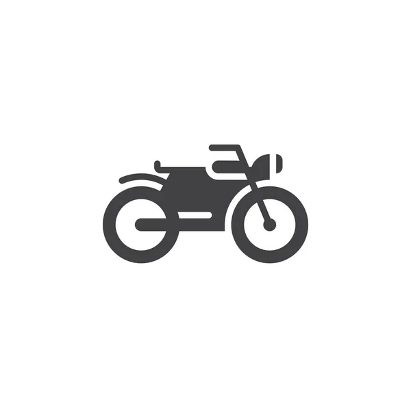 Icono Motocicleta Vector Ilustración Del Logotipo Sólido Motocicleta Pictograma Aislado — Archivo Imágenes Vectoriales