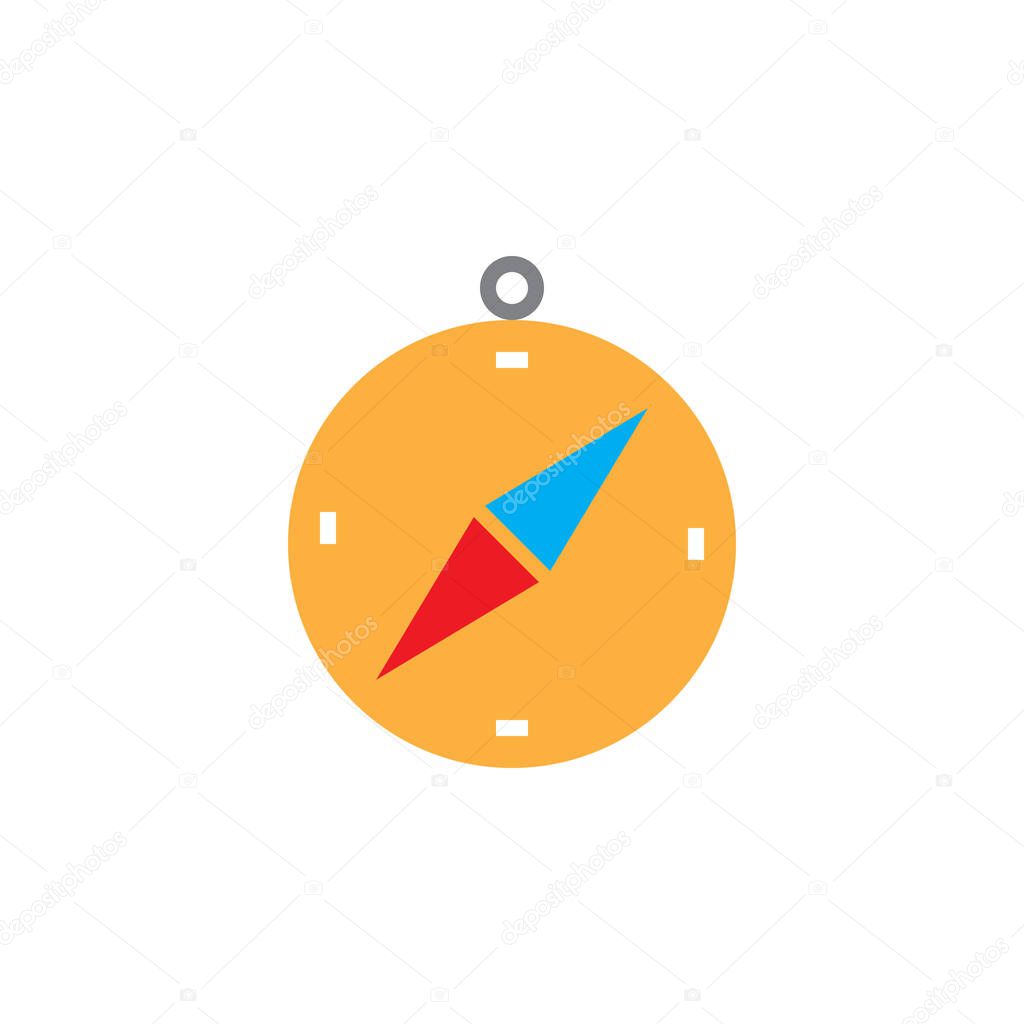 Compass icon vector, solid logo, pictogram isolated on white