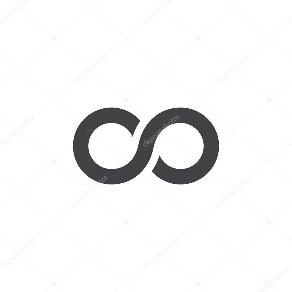 Infinity symbol. lemniscate icon vector, solid logo illustration, pictogram isolated on white