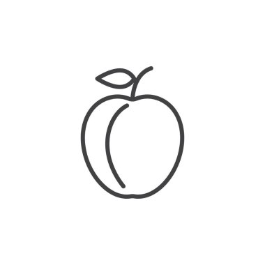 Erik satırı simgesi, Anahat vektör işareti, doğrusal piktogram beyaz izole. Logo illüstrasyon