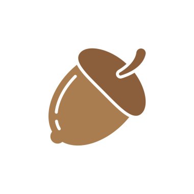 Somun simge vektör, dolu düz işareti, beyaz, logo illüstrasyon izole katı renkli sembol