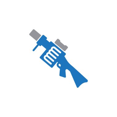 El bombası fırlatıcı simge vektör, düz işareti, üzerinde beyaz izole katı renkli sembol dolu. Sembol, logo illüstrasyon