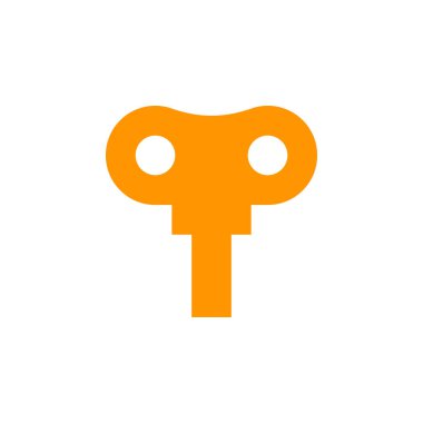 Anahtar simgesi kadar rüzgar vektör, dolu düz işareti, üzerinde beyaz izole katı renkli sembol. Sembol, logo illüstrasyon