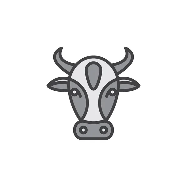 Cow outline logo | Cow Line Icon Outline Vector Logo Illustration