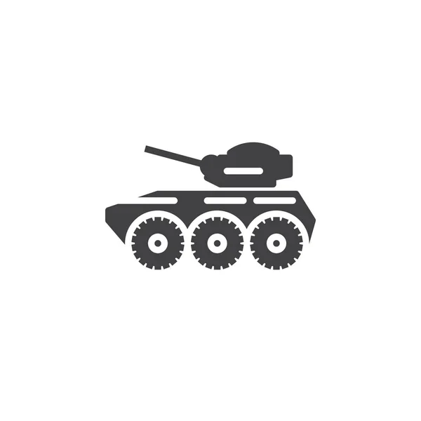 Armored Personnel Carrier Icon Vector Filled Flat Sign Solid Pictogram — Stock Vector