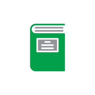 Kitap simge vektör, dolu düz işareti, üzerinde beyaz izole katı renkli sembol. Sembol, logo illüstrasyon. Piksel mükemmel