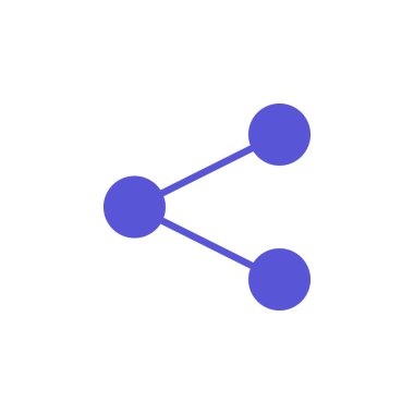 Simge vektör, dolu düz işareti, üzerinde beyaz izole katı renkli piktogram paylaşmak. Sembol, logo illüstrasyon. Piksel mükemmel