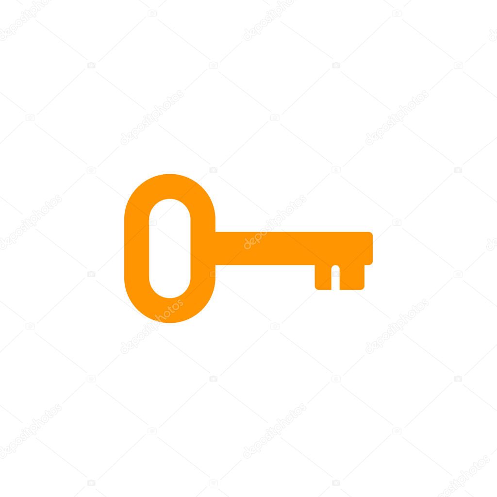 Key, log in icon vector, filled flat sign, solid colorful pictogram isolated on white. Password symbol, logo illustration. Pixel perfect