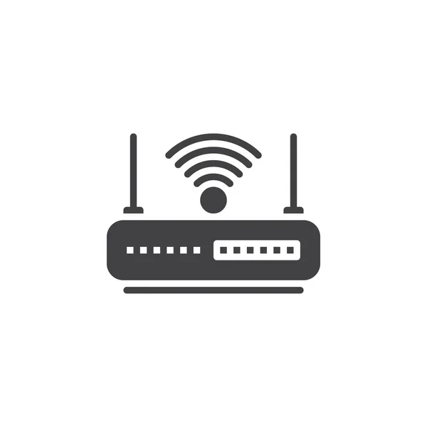 Wifi Router Icon Vektor Gefüllte Flache Zeichen Solides Piktogramm Auf — Stockvektor