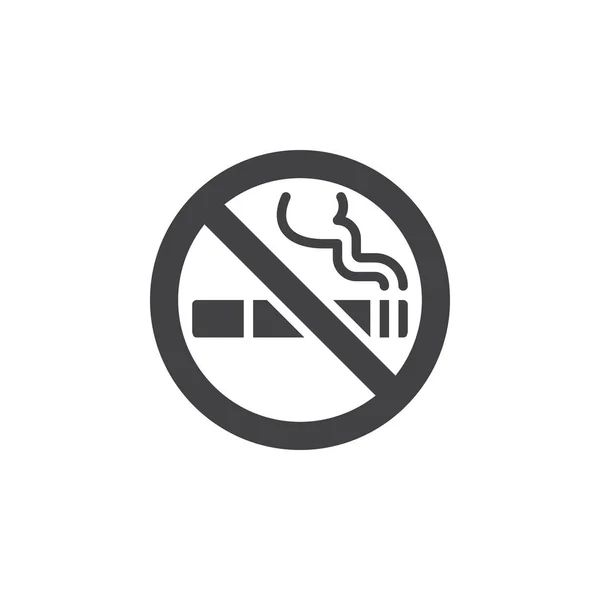 Fumar Vector Icono Área Lleno Signo Plano Pictograma Sólido Aislado — Archivo Imágenes Vectoriales