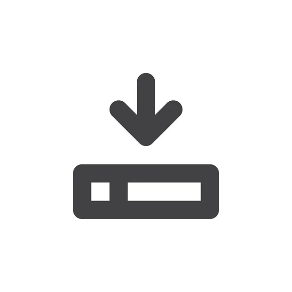 Dickes Liniensymbol Herunterladen Umrissvektorzeichen Lineares Einfaches Piktogramm Auf Weiß Isoliert — Stockvektor