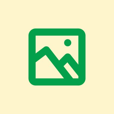 Resim, resim kalın çizgi simgesi, Anahat vektör işareti, doğrusal basit piktogram. Sembol, logo illüstrasyon