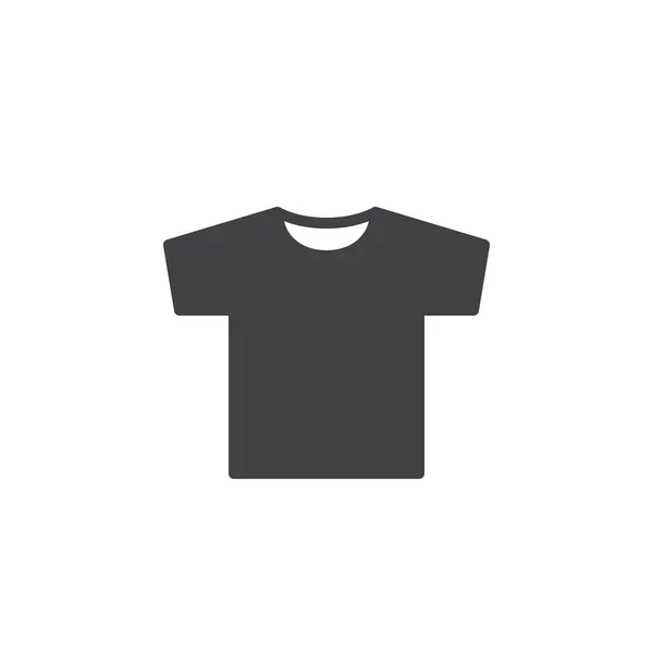 シャツ アイコン ベクトルはフラット記号 白で隔離固体絵文字いっぱい メンズ服シンボル ロゴの図 — ストックベクタ