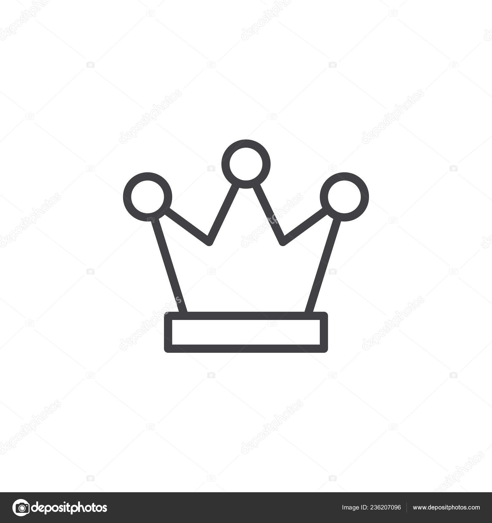 Vetores de Coroa De Rei E Rainha Símbolo De Xadrez Ícones De Royal