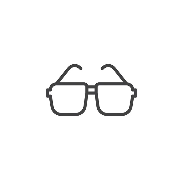 Gafas Icono Línea Gafas Sol Signo Vector Contorno Pictograma Estilo — Vector de stock