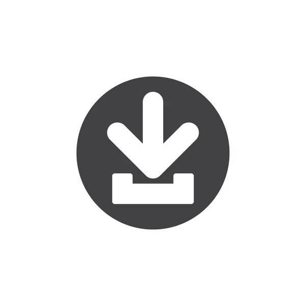 Descargar Icono Plano Botón Redondo Simple Signo Vectorial Circular Diseño — Archivo Imágenes Vectoriales