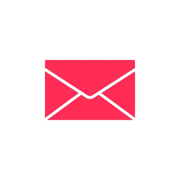 Оболочка Почта Вектор Пиктограммы Сообщения Плоский Знак Сплошная Красочная Пиктограмма — стоковый вектор