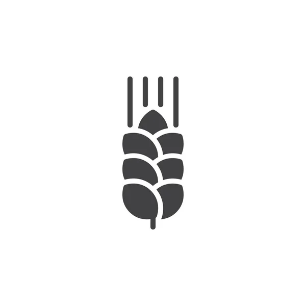 Вектор Иконок Пшеницы Плоский Знак Сплошная Пиктограмма Выделенная Белом Символ — стоковый вектор