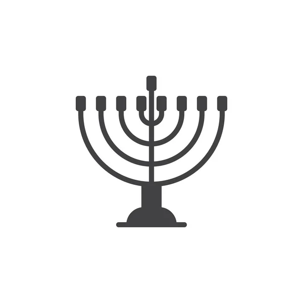 Hanukkah logo Menorah Jewish holiday Hanukkah logo with traditional