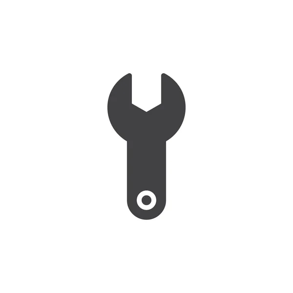 Вектор Иконки Ключа Плоский Знак Сплошная Пиктограмма Изолирована Белом Символ — стоковый вектор
