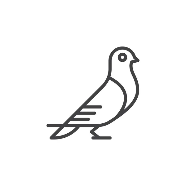 Ilustração Vetor Ícone Pássaro —  Vetores de Stock