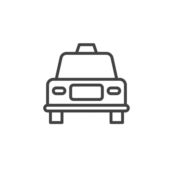 Coche Icono Línea Del Vehículo Signo Vector Contorno Pictograma Estilo — Archivo Imágenes Vectoriales