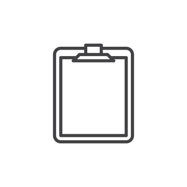 Pano satırı simgesi, Anahat vektör işareti üzerinde beyaz izole doğrusal stil piktogram. Sembol, logo illüstrasyon. Düzenlenebilir inme. Piksel mükemmel