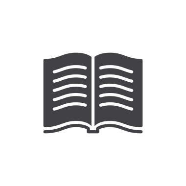 Metin simge vektör, dolu düz işareti, üzerinde beyaz izole katı piktogram ile rezervasyon yaptırın. Sembol, logo illüstrasyon. Piksel mükemmel