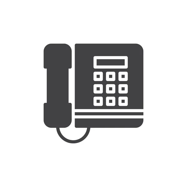 Kantoor Telefoon Pictogram Vector Vol Platte Teken Solide Pictogram Geïsoleerd — Stockvector