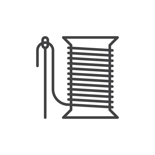 Sewing Needle Thread Reel Line Icon Outline Vector Sign Linear Royalty Free Stock Vectors