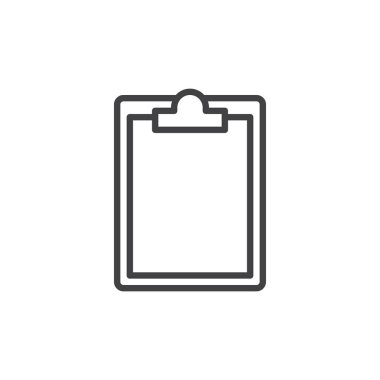 Pano satırı simgesi, Anahat vektör işareti üzerinde beyaz izole doğrusal stil piktogram. Sembol, logo illüstrasyon. Düzenlenebilir inme. Piksel mükemmel