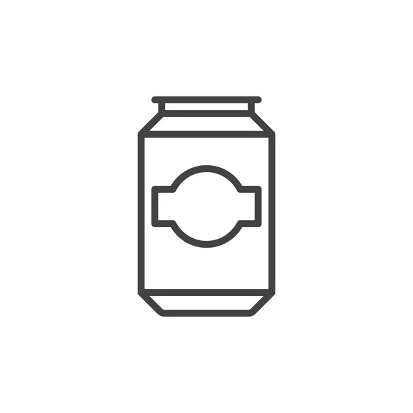 Пиво Напиток Линии Значок Очертания Векторного Знака Линейный Стиль Пиктограммы — стоковый вектор