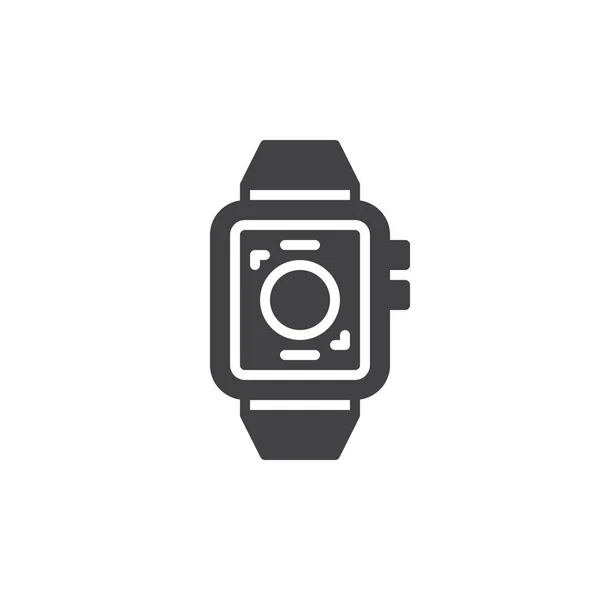 Icono Reloj Inteligente Vector Signo Plano Lleno Pictograma Sólido Aislado — Vector de stock