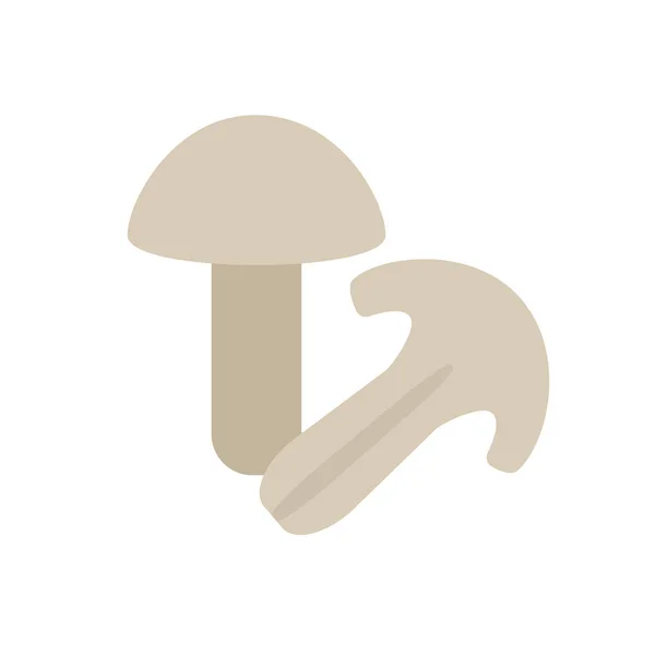 Houby Ploché Ikony Barevné Vektorové Označení Logo Ilustrace Plochý Design — Stockový vektor
