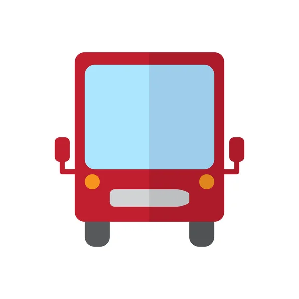 Плоский Значок Автобуса Заполненный Векторный Знак Красочная Пиктограмма Выделенная Белом — стоковый вектор